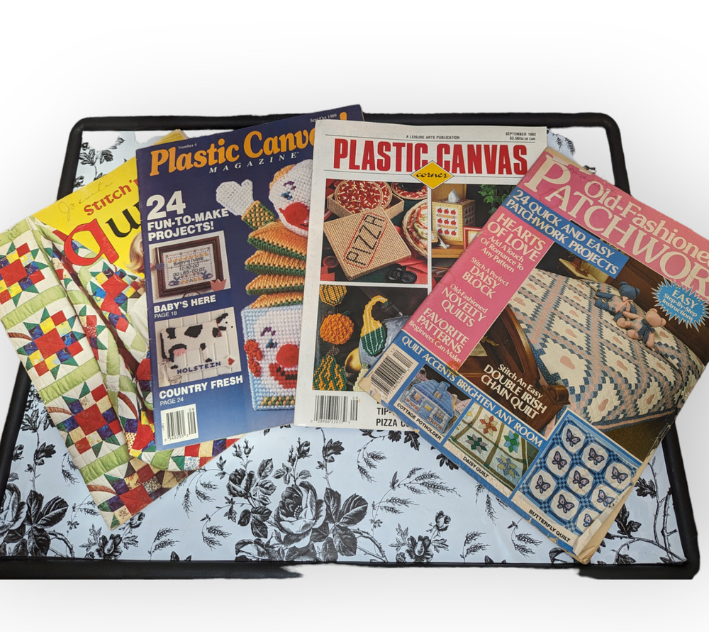 VTG Magazines Plastic Canvas Asstd. 80s 90s Quilting Needlework Crochet Patterns